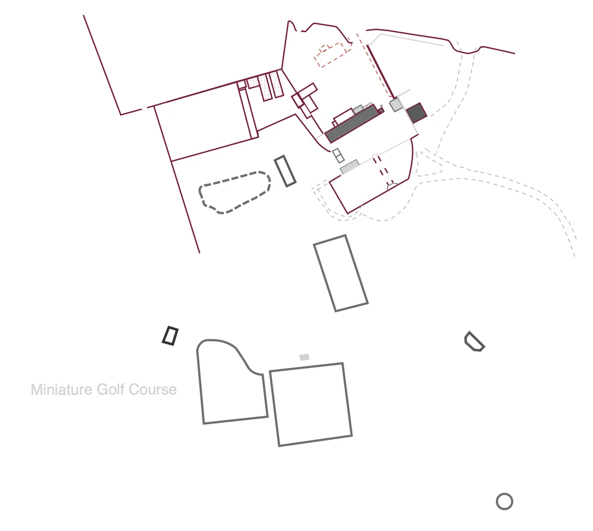 Plan of Horsforth Hall Park in 1970